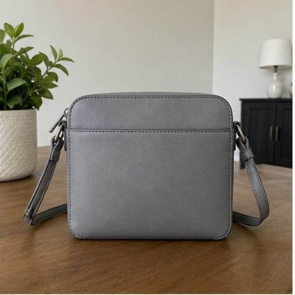 Olive Suede Crossbody Bag - Picture 1 of 6